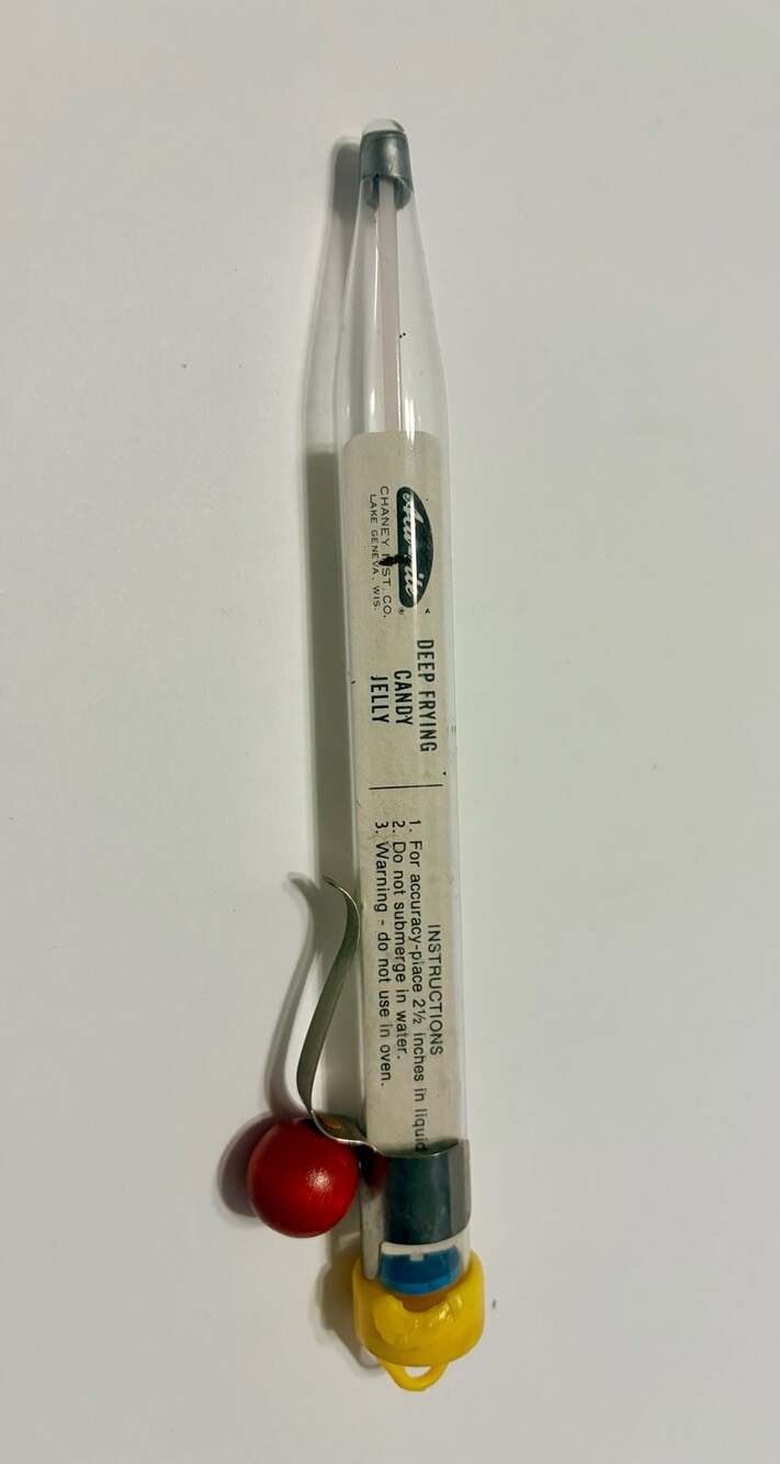 Vintage Acu-Rite Chaney Instrument Co. Deep Frying Candy and Jelly Thermometer